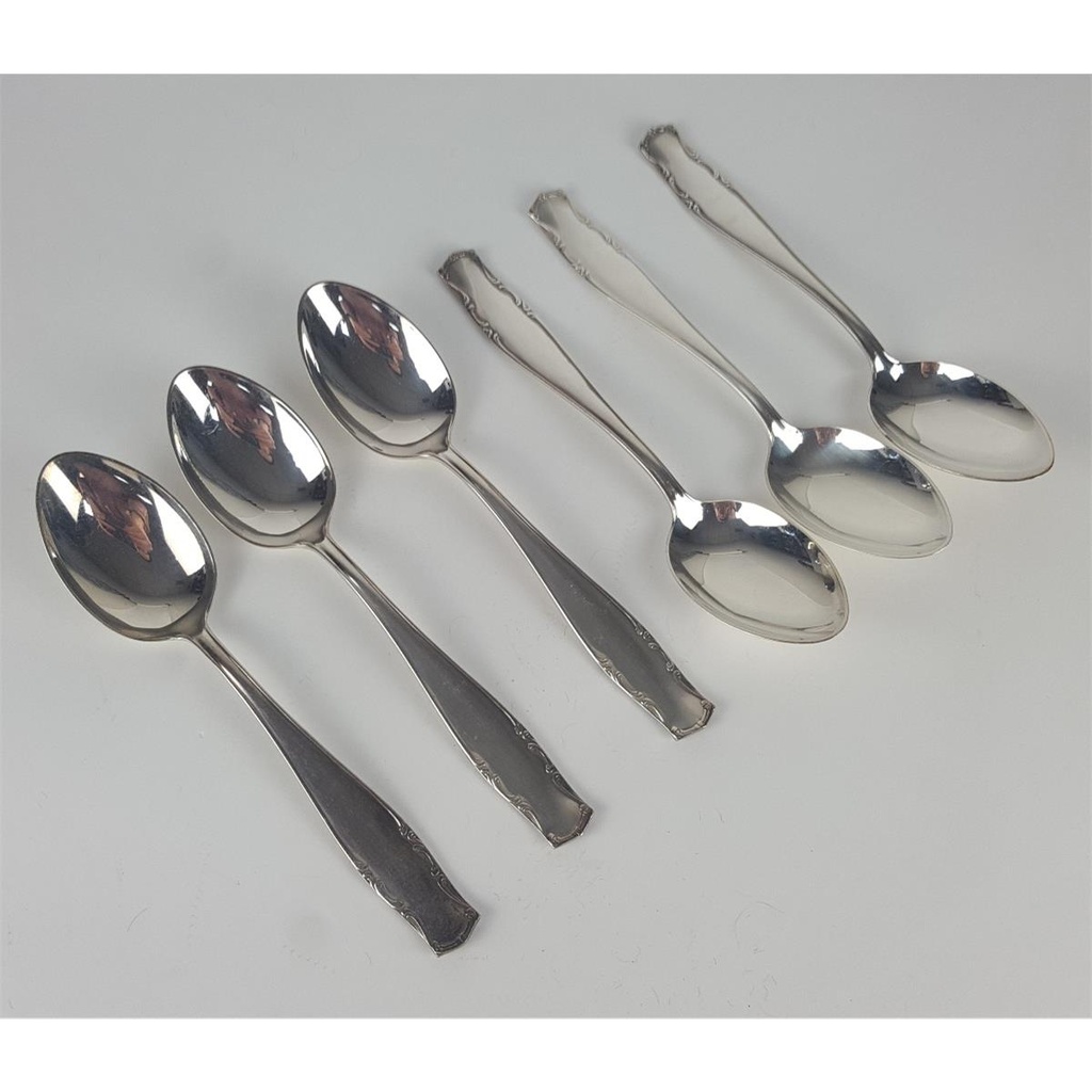 [2119040] 6er Set Kierdorf Solingen 100er Silber Auflage versilberte Esslöffel 20,6 cm Bild 2