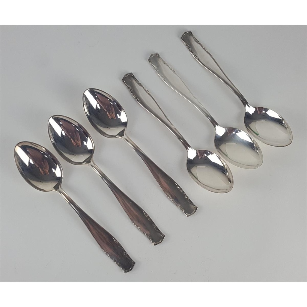 [2119040] 6er Set Kierdorf Solingen 100er Silber Auflage versilberte Esslöffel 20,6 cm Bild 3