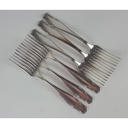 [2119041] 6er Set Kierdorf Solingen 100er Silber Auflage versilberte Essgabeln 18,7 cm Bild 2