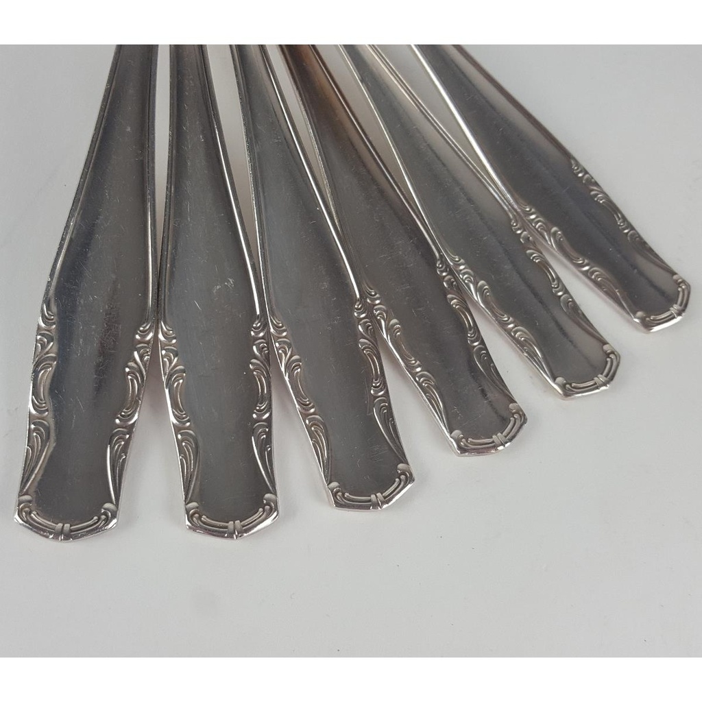 [2119041] 6er Set Kierdorf Solingen 100er Silber Auflage versilberte Essgabeln 18,7 cm Bild 3