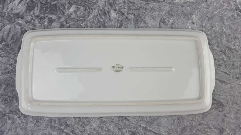 [458138891] Dessertteller Königskuchenplatte 34,8x15,6 cm K & A Krautheim Bavaria Selb gebraucht - gut Bild 5
