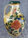 [458138896] Vase Bodenvase Bay Keramik Blumendekor W.Germany Bild 3