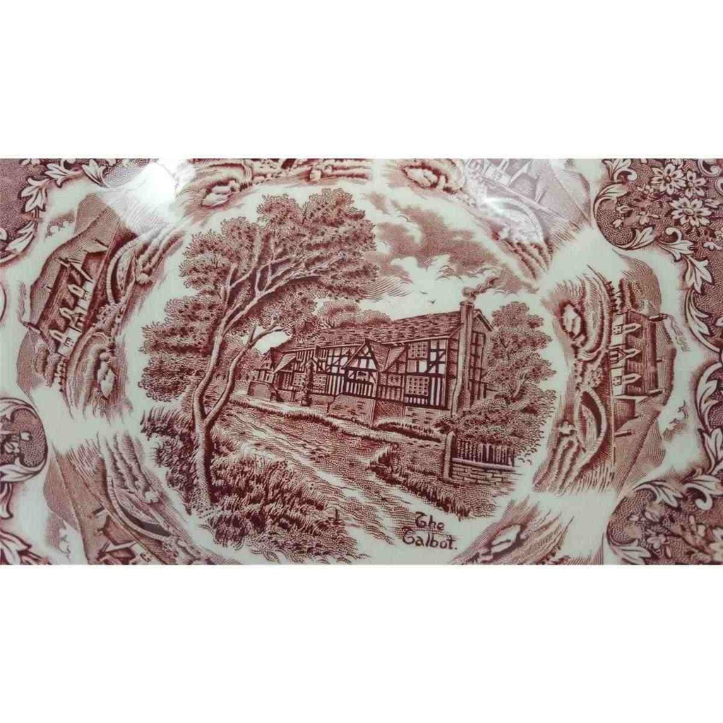 [458138937] Suppenteller 23 cm Grindley English Country Inns Rot gebraucht - sehr gut Bild 3