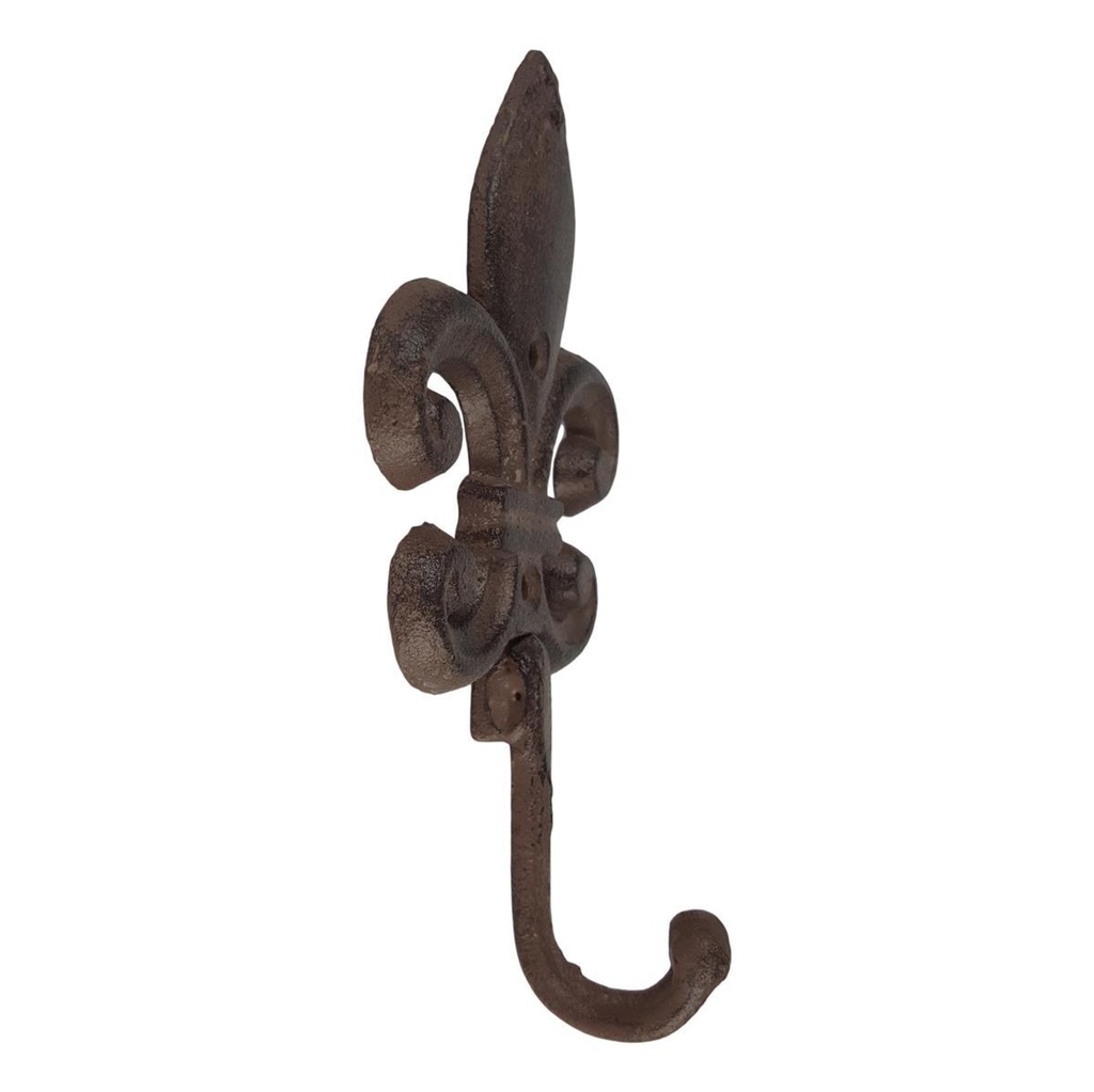 [458138942] Gusseisen Garderobenhaken Kleiderhaken Mantelhaken braun rustikal 20,5x11,4cm #1 Bild 3