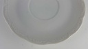 [458138949] Untertasse 14,3 cm Mitterteich Unbekannte Formen Relief weiß Bavaria gebraucht - gut Bild 3