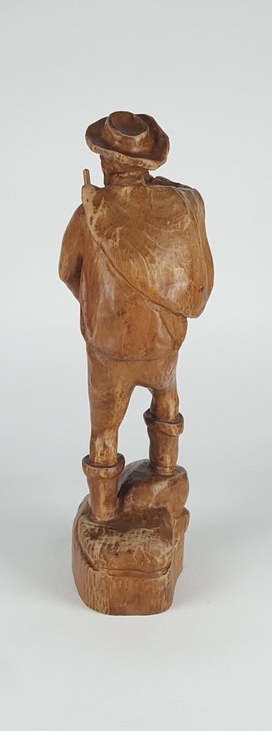 [458138952] Holzfigur Holzskulptur Nachtwächter mit Laterne H 43 cm Bild 3