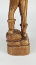 [458138952] Holzfigur Holzskulptur Nachtwächter mit Laterne H 43 cm Bild 6