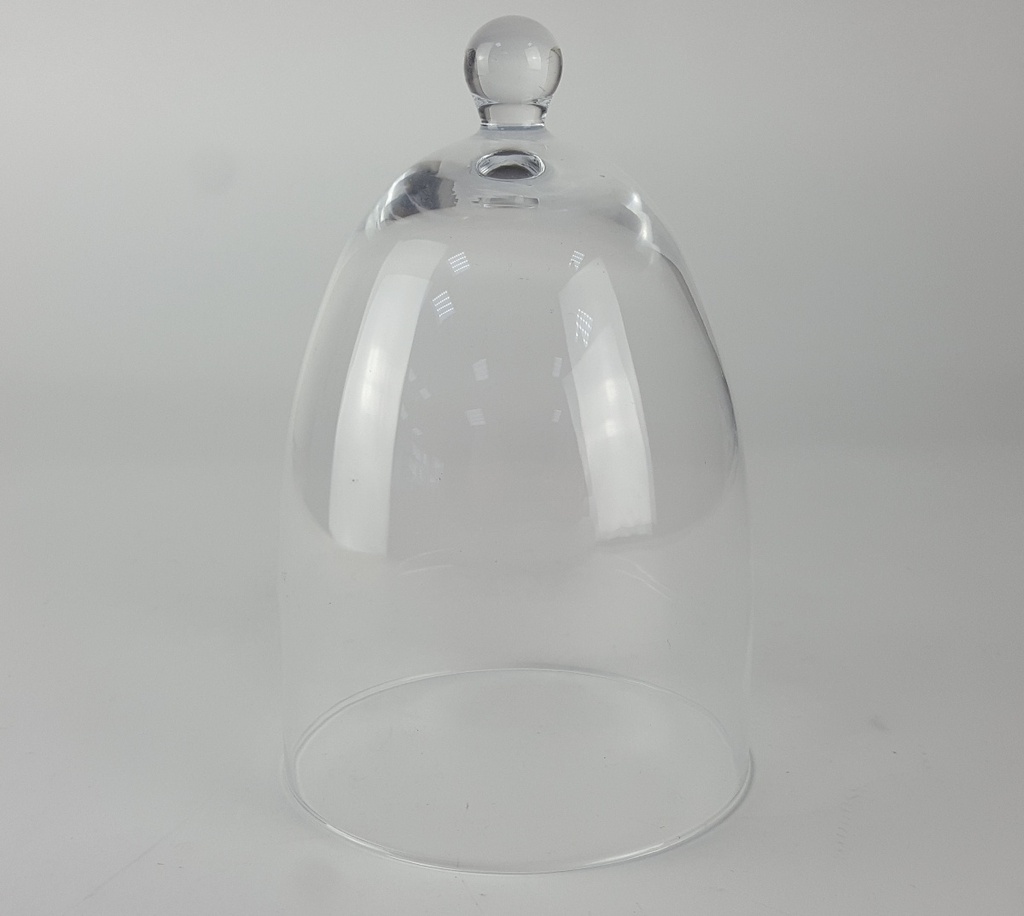 [458138959] Glas Haube Glasdom Glaskuppel Glocke Glashaube Abdeckhaube D 10 H 14,5 cm Bild 2