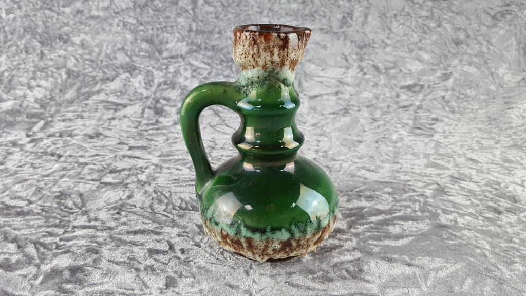 [458138973] Jopeko Keramik Modell 7201/15 grün Fat Lava Vase H 14,6 cm Bild 3