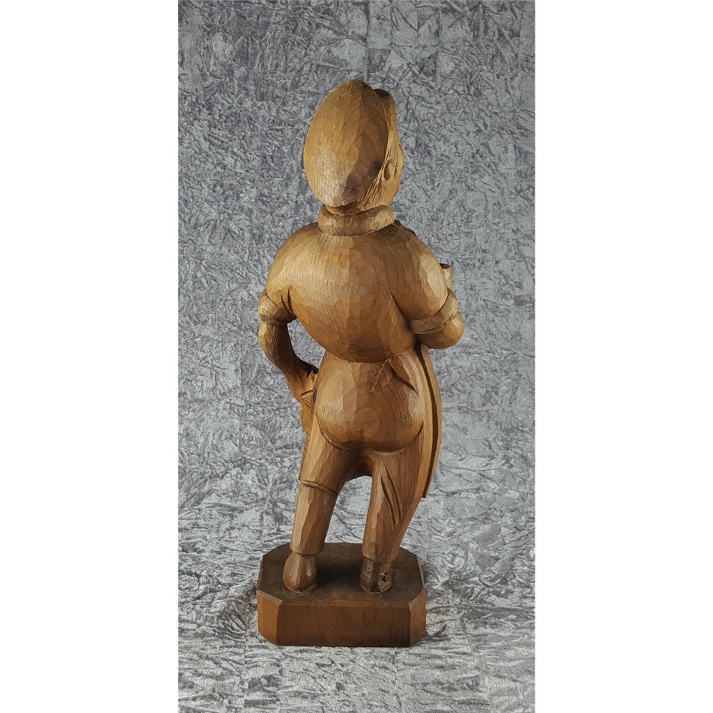 [458138982] Holzfigur Holzskulptur Mann mit Weinglas Weintrinker H 51 cm Bild 3