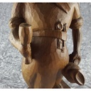 [458138982] Holzfigur Holzskulptur Mann mit Weinglas Weintrinker H 51 cm Bild 6
