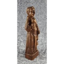 [458138985] Holzfigur Holzskulptur Mönch mit Weinkelch Spain H 38,3 cm Bild 2