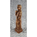 [458138985] Holzfigur Holzskulptur Mönch mit Weinkelch Spain H 38,3 cm Bild 4
