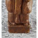 [458138985] Holzfigur Holzskulptur Mönch mit Weinkelch Spain H 38,3 cm Bild 7