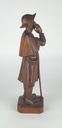 [458138988] Holzfigur Holzskulptur Nachtwächter mit Laterne H 39,8 cm Bild 3
