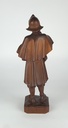 [458138988] Holzfigur Holzskulptur Nachtwächter mit Laterne H 39,8 cm Bild 4