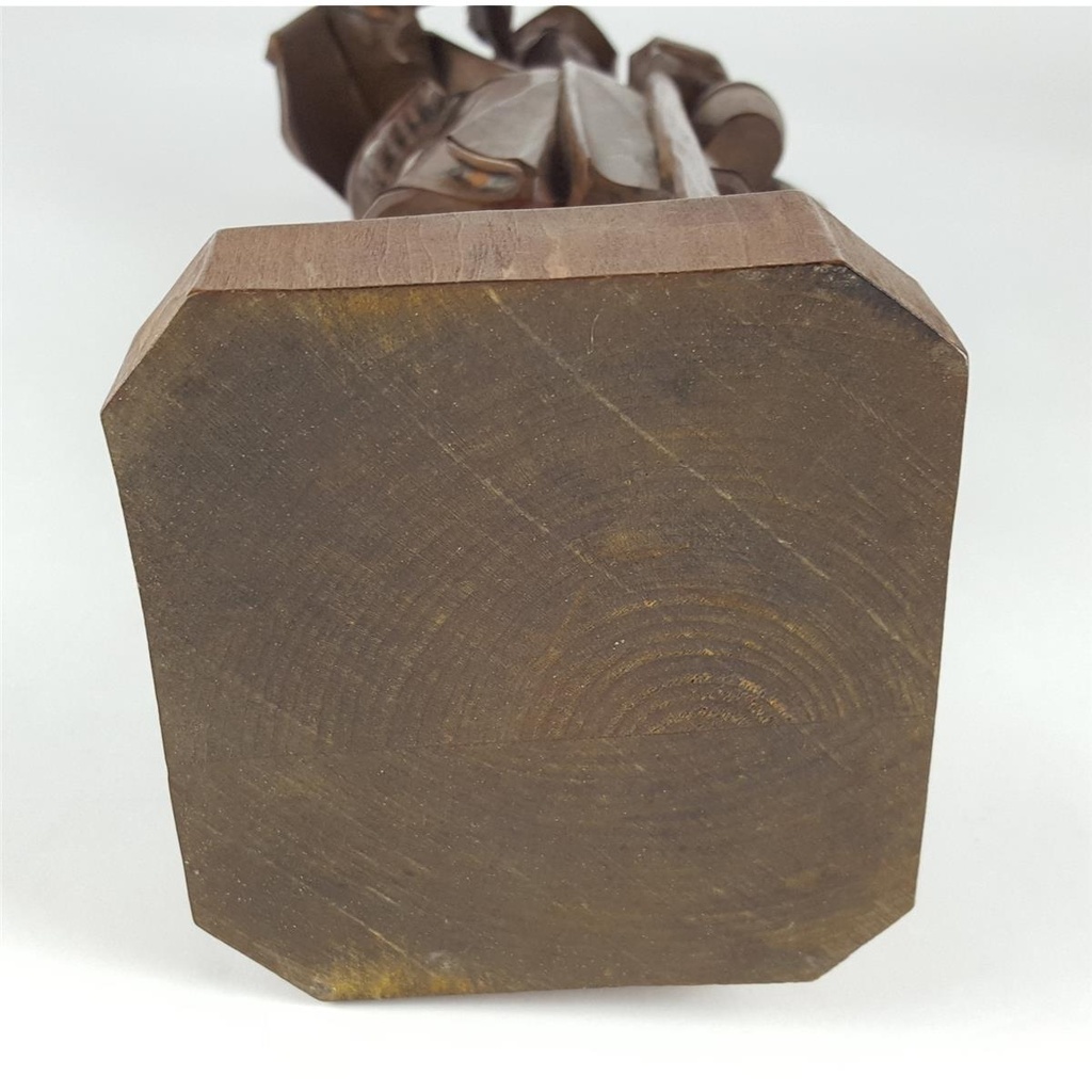 [458138988] Holzfigur Holzskulptur Nachtwächter mit Laterne H 39,8 cm Bild 11