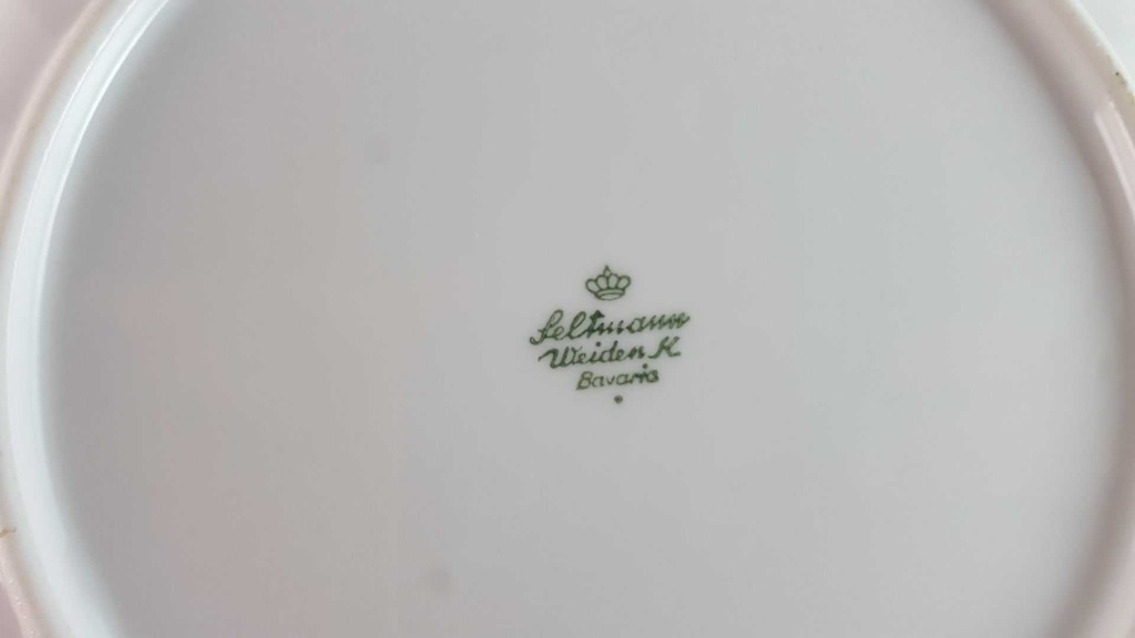 [45813900] Kuchenteller 19,3 cm Seltmann Weiden Doris Bayerisch Blau gebraucht - gut Bild 4