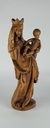 [458139000] Holzfigur Holzskulptur Heiligenfigur Maria mit dem Kind H 55 cm Bild 2