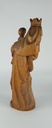 [458139000] Holzfigur Holzskulptur Heiligenfigur Maria mit dem Kind H 55 cm Bild 3