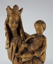 [458139000] Holzfigur Holzskulptur Heiligenfigur Maria mit dem Kind H 55 cm Bild 8