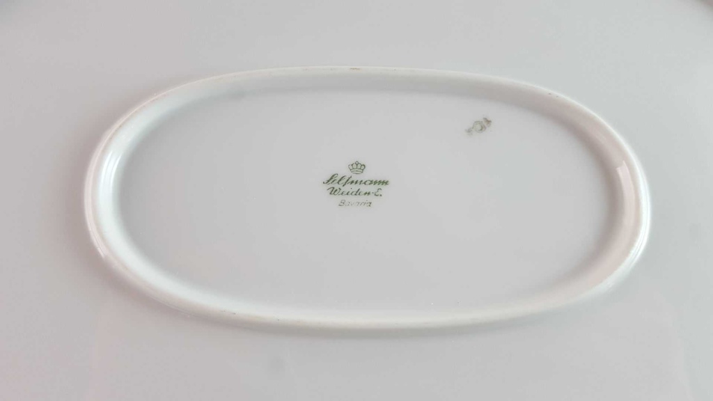 [45813903] Fleischplatte groß 35x22,9 cm Seltmann Weiden Doris Bayerisch Blau gebraucht - sehr gut Bild 5