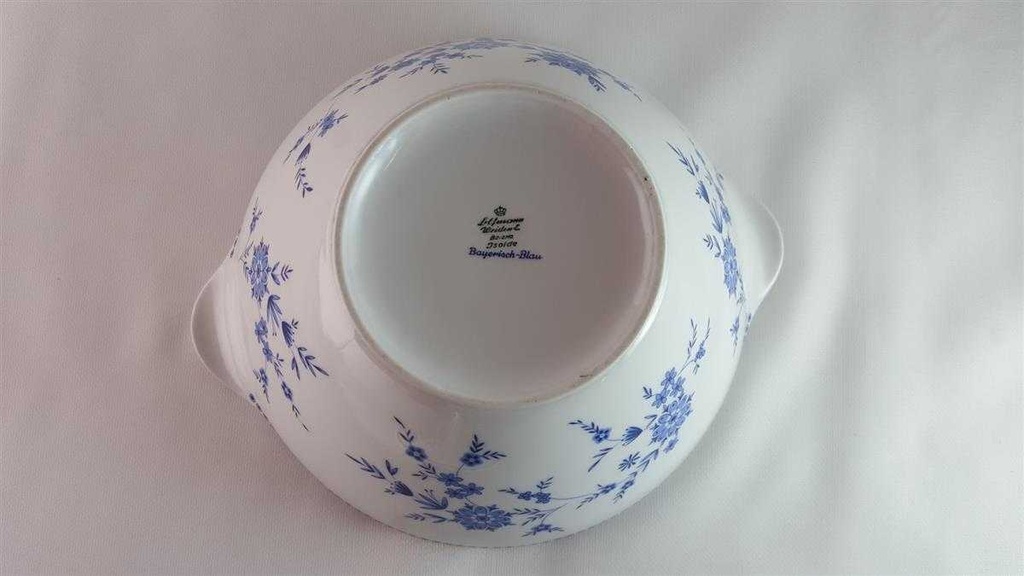 [45813906] Ragoutterrine Suppenterrine Suppenschüssel Servierschüssel 1,3 L Seltmann Weiden Doris Bayerisch Blau gebraucht - akzeptabel Bild 7