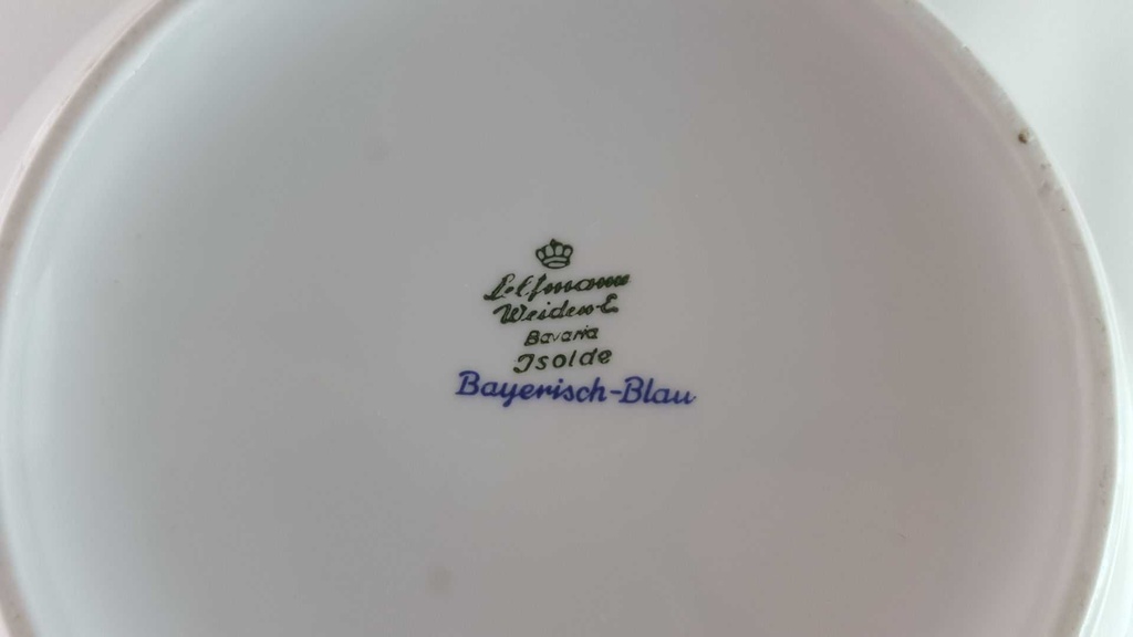 [45813906] Ragoutterrine Suppenterrine Suppenschüssel Servierschüssel 1,3 L Seltmann Weiden Doris Bayerisch Blau gebraucht - akzeptabel Bild 8
