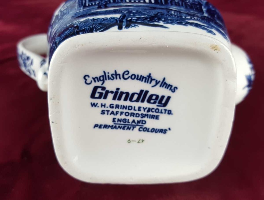 [458139082] Kaffeekanne 0,4 L Grindley English Country Inns Blau gebraucht - gut Bild 6