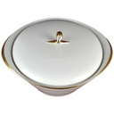 [458139085] Suppenterrine Suppenschüssel Goldrand 1,65 L Mitterteich Form 12595 Elfenbein Beige Bavaria gebraucht - gut Bild 2