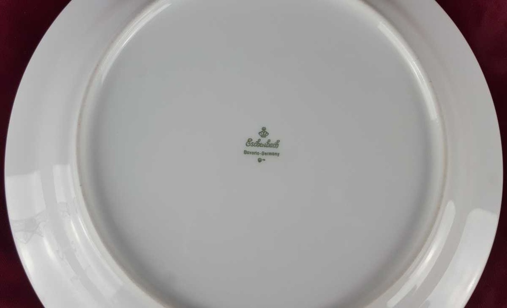 [458139092] Speiseteller Essteller 24,5 cm Eschenbach Venedig Perlrand Retrogrün Bild 5