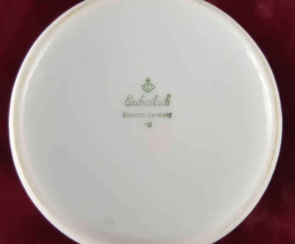 [458139093] Milchkännchen Eschenbach Venedig Perlrand Retrogrün gebraucht - gut Bild 6