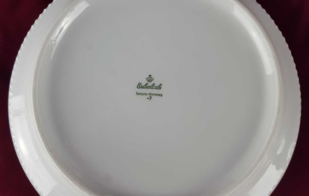 [458139095] Schüssel 20 cm Eschenbach Venedig Perlrand Retrogrün gebraucht - gut Bild 4