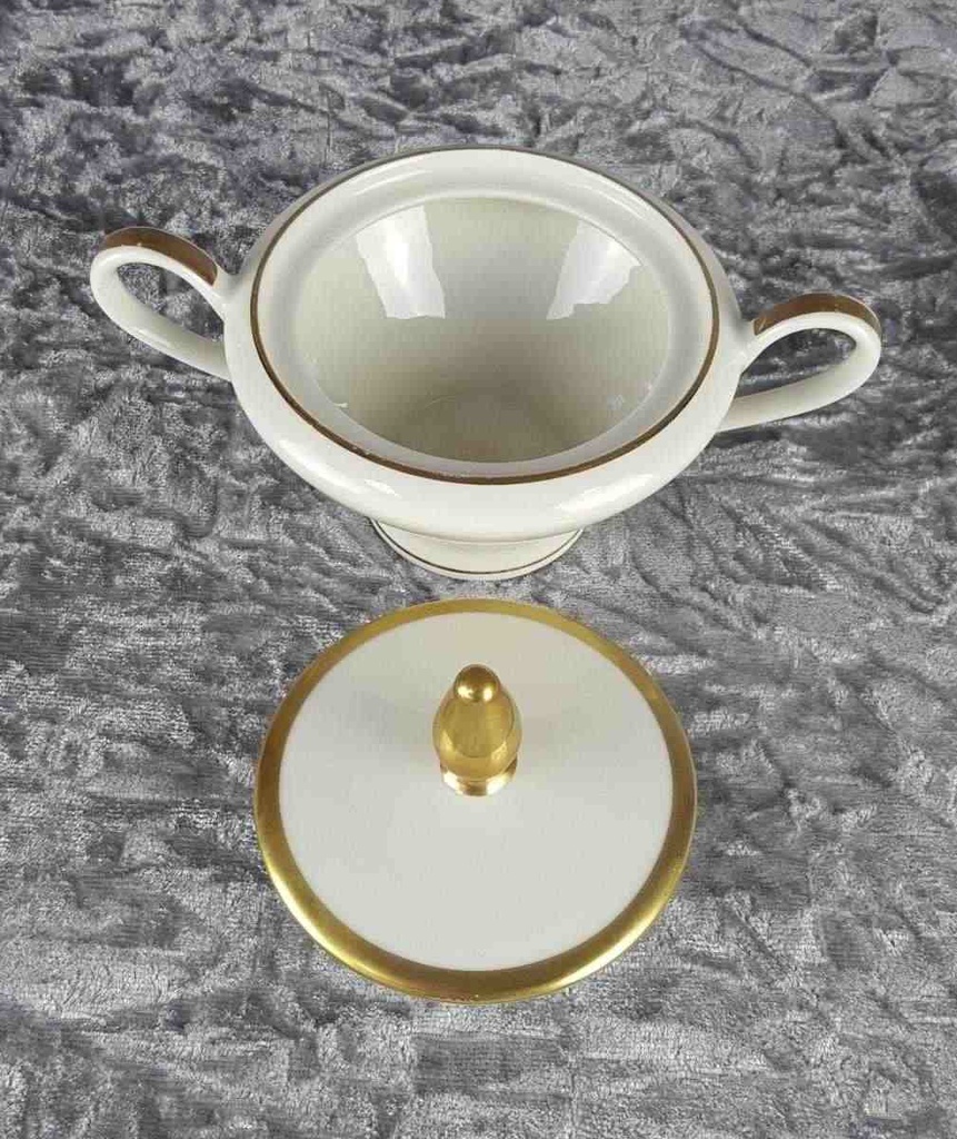 [458139141] Zuckerdose Goldrand Edelstein Bavaria 20298 gebraucht - gut Bild 3