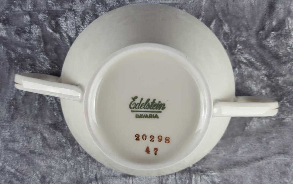 [458139141] Zuckerdose Goldrand Edelstein Bavaria 20298 gebraucht - gut Bild 7