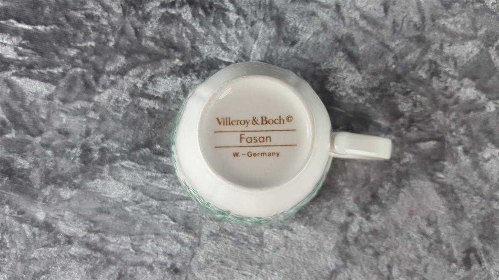 [458139143] Kaffeetasse Tasse Villeroy & Boch Fasan Grün gebraucht - sehr gut Bild 3