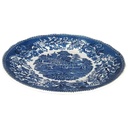 [458139160] Speiseteller Essteller 24,8 cm Enoch Wedgwood Avon Cottage Blau gebraucht - gut Bild 2