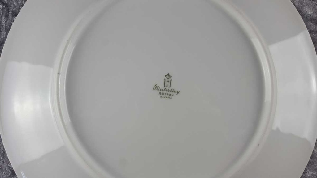 [458139190] Servierplatte Golddekor Winterling Röslau Weiß gebraucht - akzeptabel Bild 5