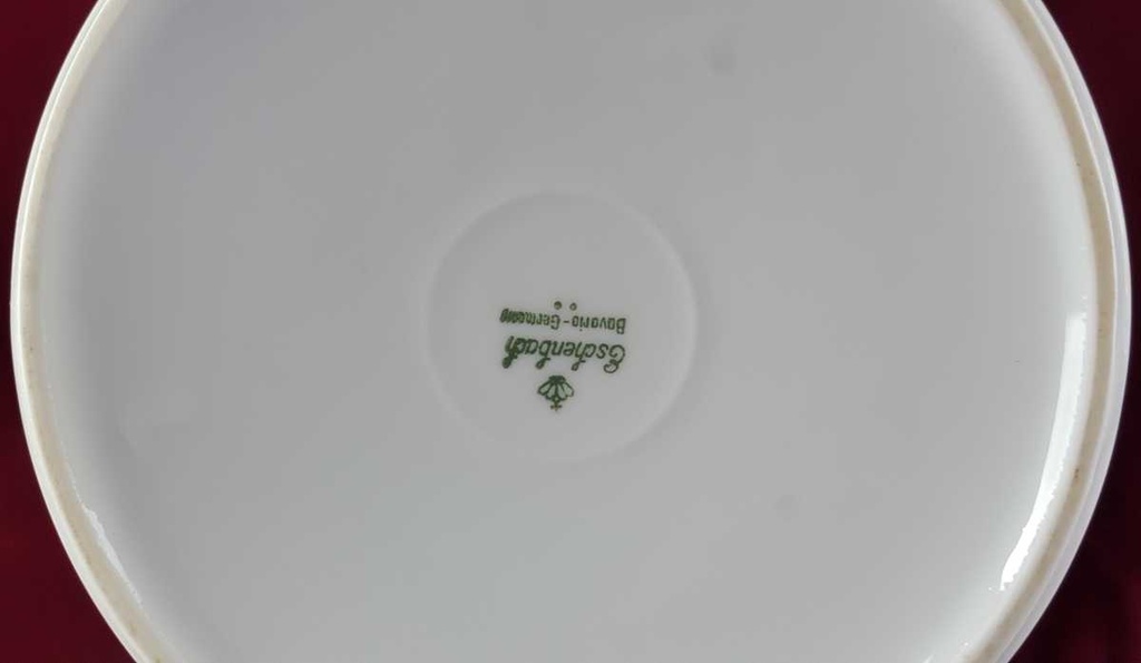 [458139200] Kaffeekanne Goldrand 1,45 L Eschenbach Venedig Perlrand Rot gebraucht - gut Bild 6