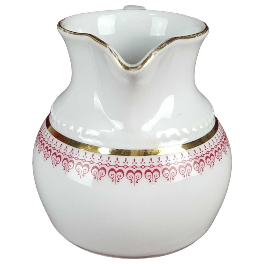 [458139201] Milchkännchen Goldrand Eschenbach Venedig Perlrand Rot gebraucht - gut Bild 2