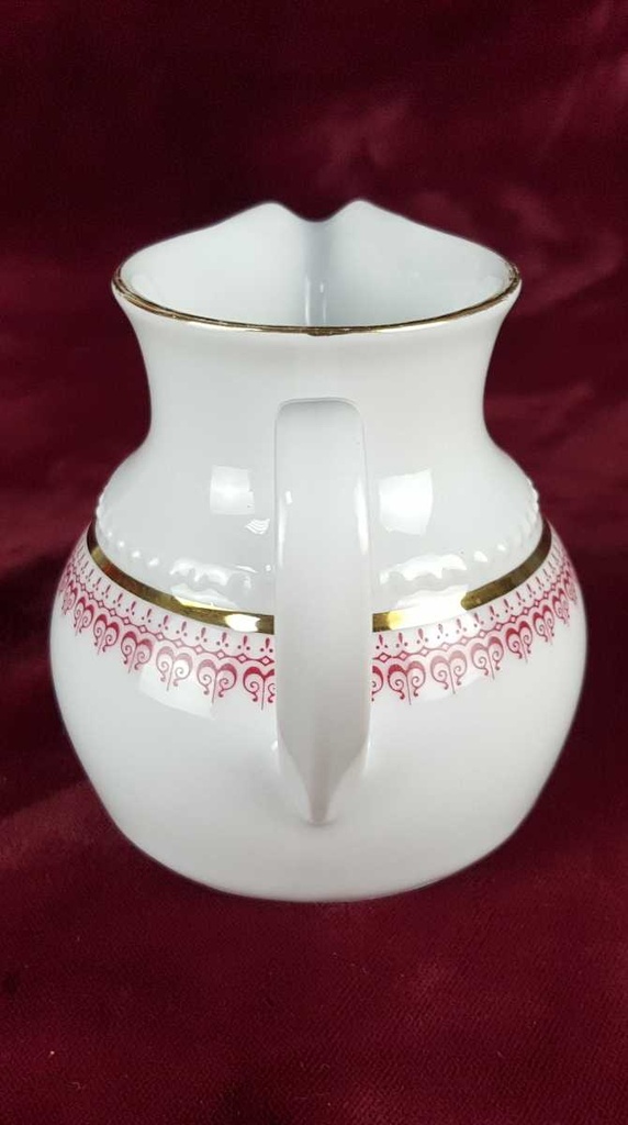 [458139201] Milchkännchen Goldrand Eschenbach Venedig Perlrand Rot gebraucht - gut Bild 4