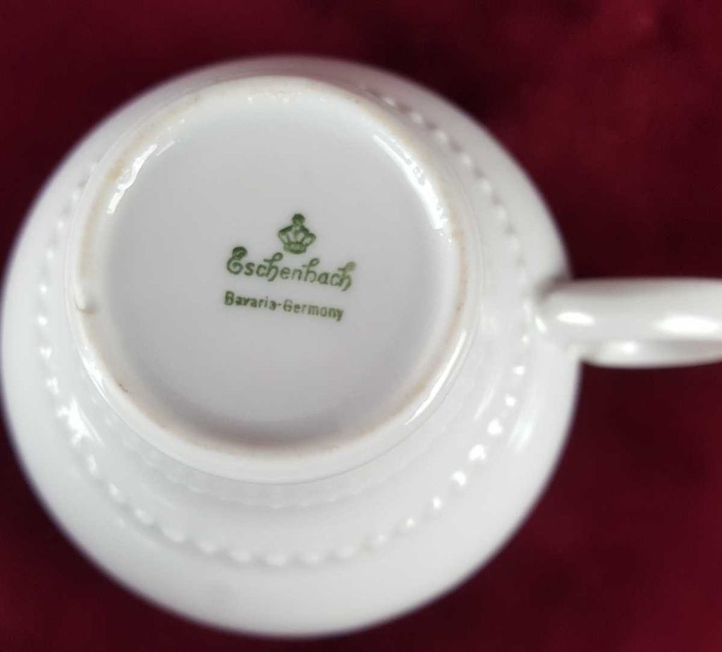 [458139203] Kaffeetasse Goldrand Eschenbach Venedig Perlrand Rot gebraucht - gut Bild 3