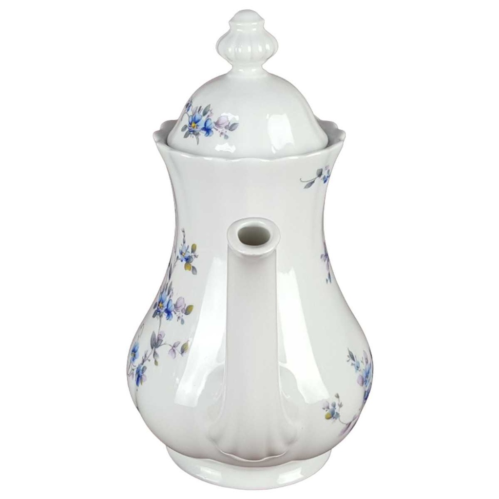 [458139206] Kaffeekanne 1,35 L Retsch Wunsiedel Blau Blumendekor Blumen gebraucht - gut Bild 2