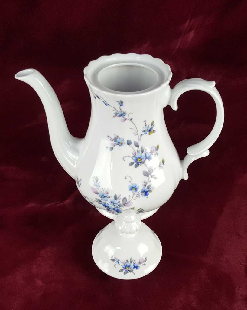 [458139206] Kaffeekanne 1,35 L Retsch Wunsiedel Blau Blumendekor Blumen gebraucht - gut Bild 5