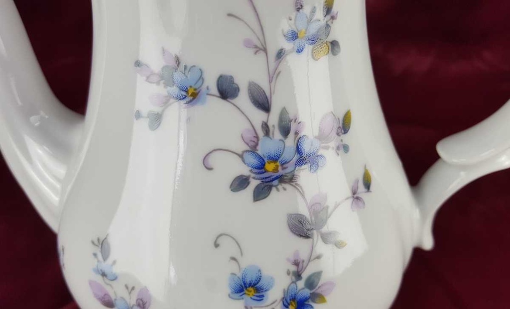 [458139206] Kaffeekanne 1,35 L Retsch Wunsiedel Blau Blumendekor Blumen gebraucht - gut Bild 6