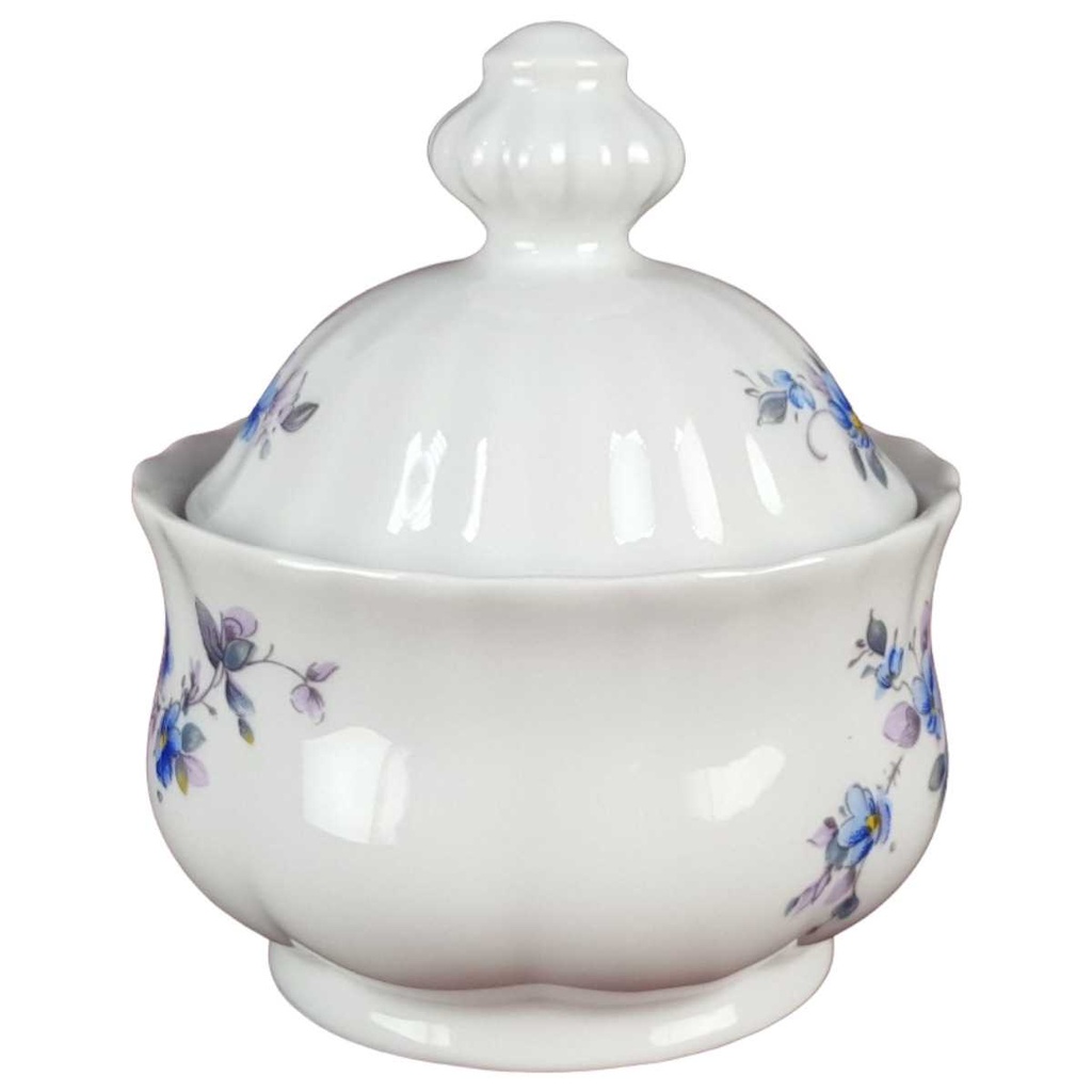 [458139208] Zuckerdose Retsch Wunsiedel Blau Blumendekor Blumen gebraucht - gut Bild 2