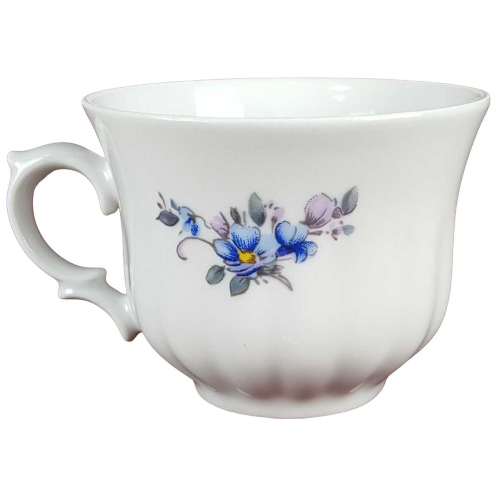 [458139210] Kaffeetasse Retsch Wunsiedel Blau Blumendekor Blumen gebraucht - gut Bild 2