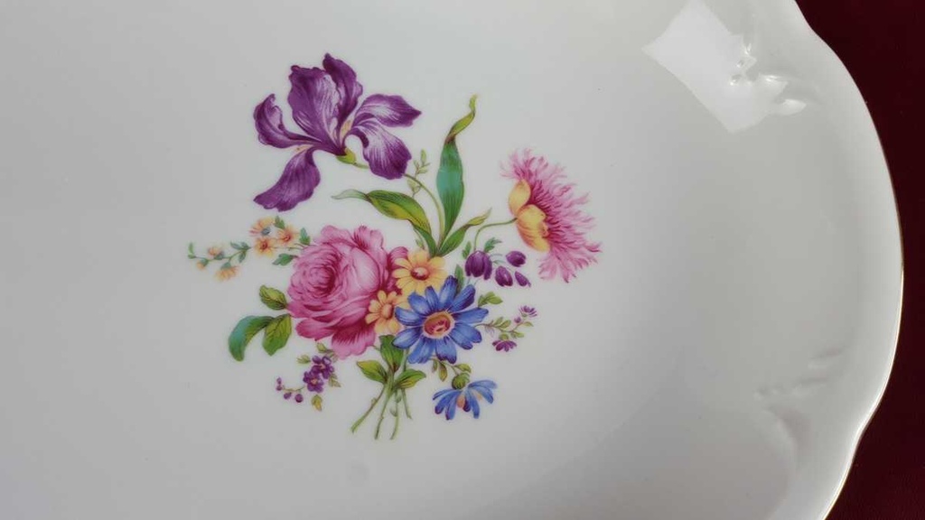 [458139214] Servierplatte 31,5x21,3 cm Kahla Blumenmuster gebraucht - gut Bild 4