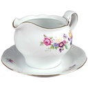 [458139215] Sauciere mit Teller Kahla Blumenmuster gebraucht - gut Bild 2