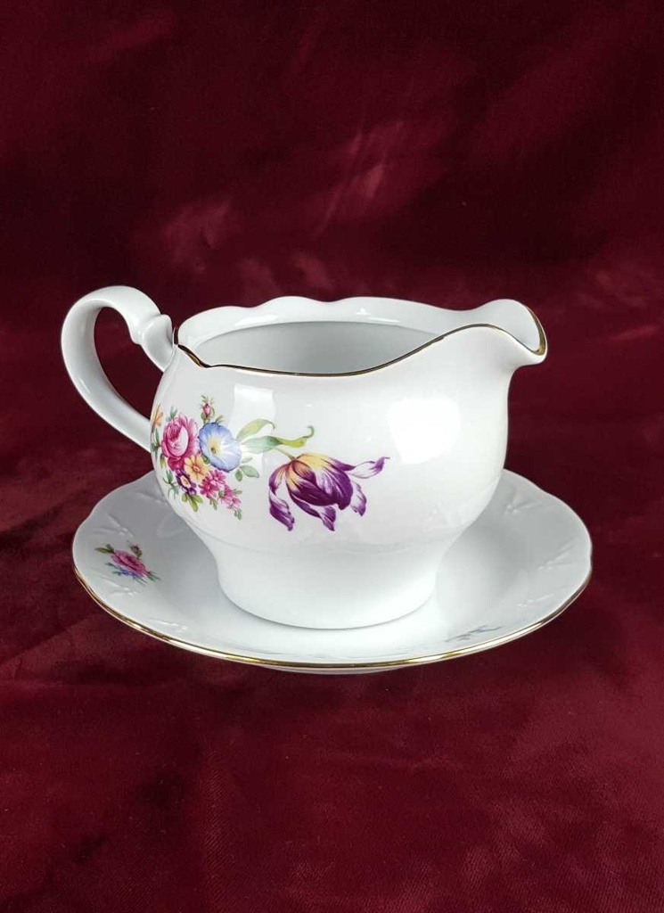 [458139215] Sauciere mit Teller Kahla Blumenmuster gebraucht - gut Bild 3